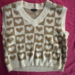 SHEIN heart sweater vest